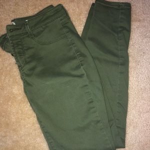 Women’s green high rise jegging jeans Size:5